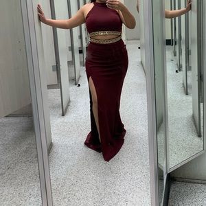 Burgundy Prom Dress